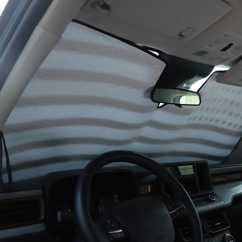 cartiangous USA Flag Front Windshield Sunshade UV Block Visor Cover