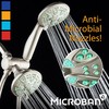 AquaDance Antimicrobial/Anti-Clog High-Pressure 30-setting Dual Head Combination Shower with Microban