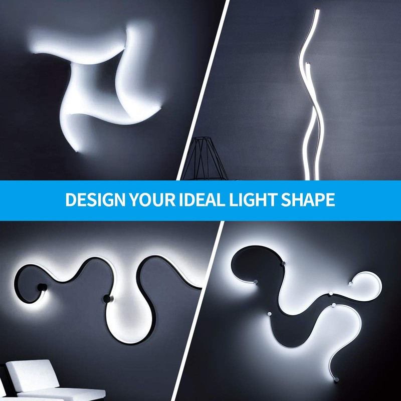 Led Strip Lights 65.6ft White Dimmable Led Light Strip Flexible