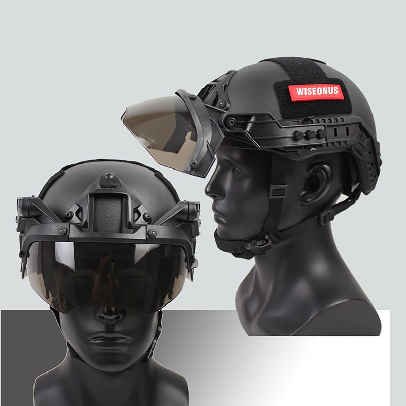 WISEONUS Universal Tactical Helmet Goggles Removable Airsoft Helmet Goggles Paintball