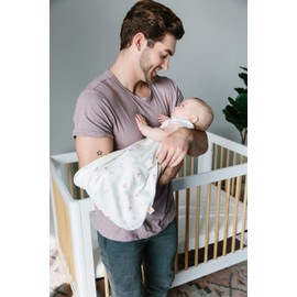 Ergobaby All-year Baby Sleeping Bags, for Newborns, 0-6 Months, for Summer and Winter, Girls and Boys, Cotton Belt Slot, Various Colours TOG 0.5 Windsong