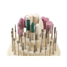 UID [0.09 inch (2.35 mm) Shaft] 48 Pieces Mini Router/Router/Router Abrasive Bit Bar Set (High Quality), Acrylic, 3 Tiers, 48 Holes, 0.09 inch (2.35 mm) Shaft, Tip Bit/Bar Stand Case Included, Diamond Bit, Whetstone with Shaft NO.838