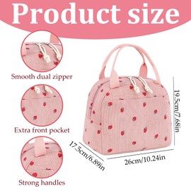 BbiuRer 9L Small Cool Bag for Travel, Reusable Lunch Bag, Mini Cool Bag, Portable Lunch Box for Adults, School, Work, Picnic, Beach