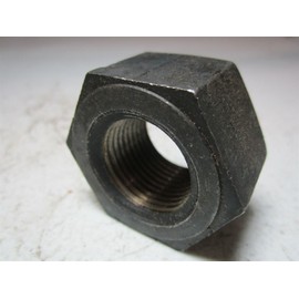 Unbranded HIGTH 1-12 HHN Grade 2H Steel Right Hand Black Oxide Heavy Hex Nut - Pack of 10
