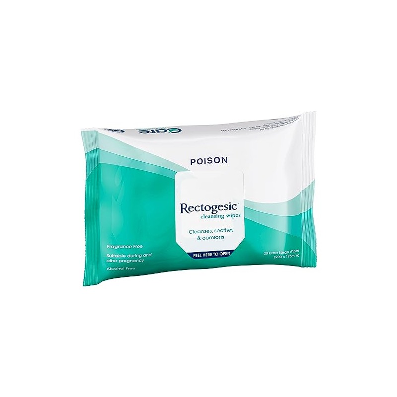 Rectogesic Cleansing Wipes 25-Pieces