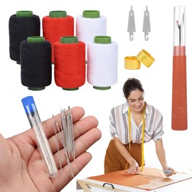 37Pcs Sewing Tool Set, Sewing Kit for Adults, Needle and Thread Kit with Steel Needles, Thread Ripper, Threaders, Thimbles, Assorted Color Threads, Portable DIY Hand Made Craft Set for Beginners