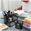 Operitacx Mesh Pencil Holder with Drawer Multi Functional Desk Organizer