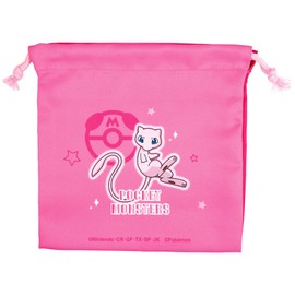 Tees Factory PM-5530208MW Pokemon Flat Drawstring Bag, Starlight Meu, H 7.9 x W 7.9 inches (20 x 20 cm)