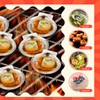 Baderke 50 Pcs Grillable Shells Stainless Steel Reusable All Purpose