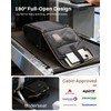 Rolling Puffer Backpack for Women, Wheeled Laptop Backpack, Short-Term Travel