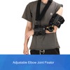 Hinged Elbow Brace Adjustable Surgery Recovery Tendon Repairs Pad Removable