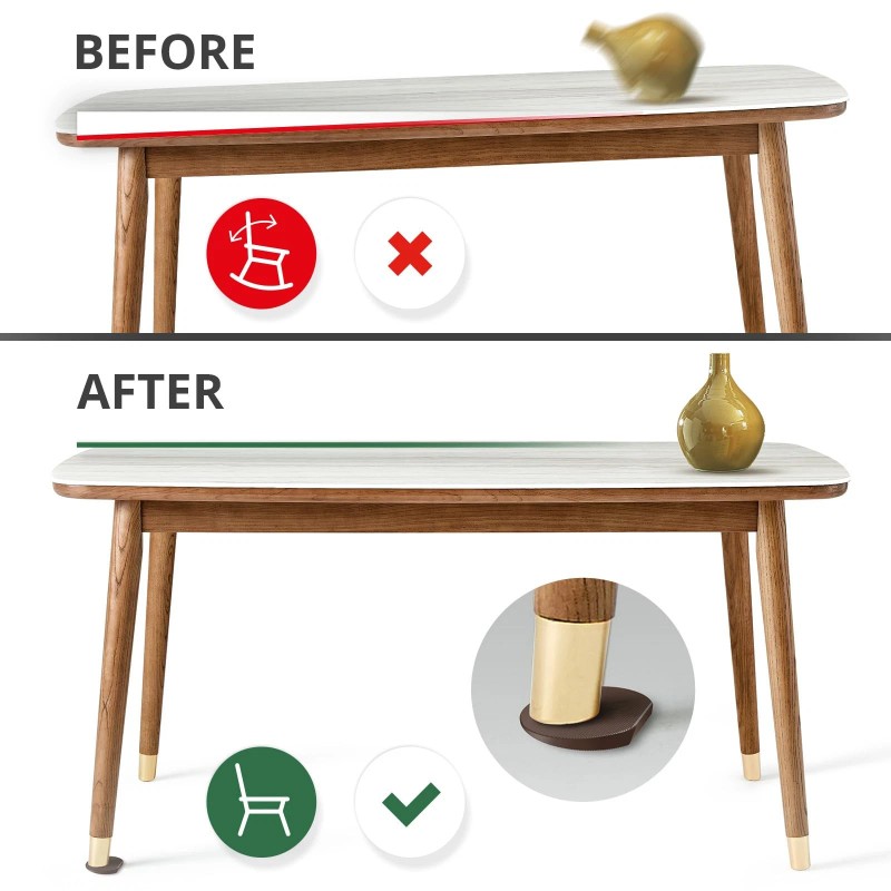 X-Protector Furniture Levelers - 30 PCS 2" - Brown Rubber