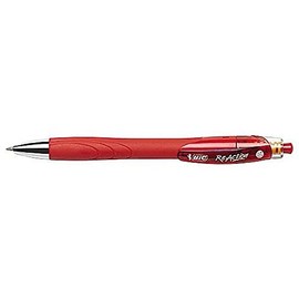 BIC ReAction Retractable Ballpoint Pen 0.4 mm Red