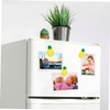 Garneck Office Decor 10pcs Refrigerator Magnets Pineapple Refrigerator Magnets Fruit