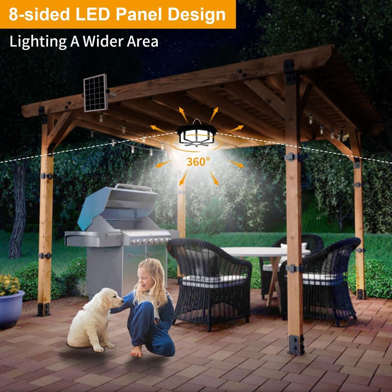 Solar Shed Lights Indoor Outdoor, Aqonsie 288LED Solar Powered Motion