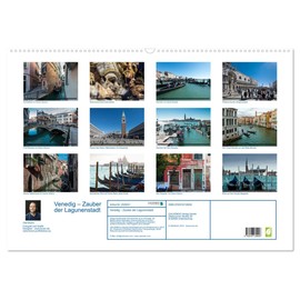 Venedig – Zauber der Lagunenstadt (Wandkalender 2026 DIN A2 quer), CALVENDO Monatskalender: 13 stimmungsvolle Venedig-Fotografien von Olaf Bruhn. (CALVENDO Orte)