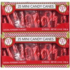 Mini Candy Canes (50) Individually Wrapped 7.0 oz total