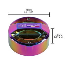Unbranded JDM Mugen Power Racing Neo Chrome Gas Fuel Oil Tank Cap Cover For Honda Acura