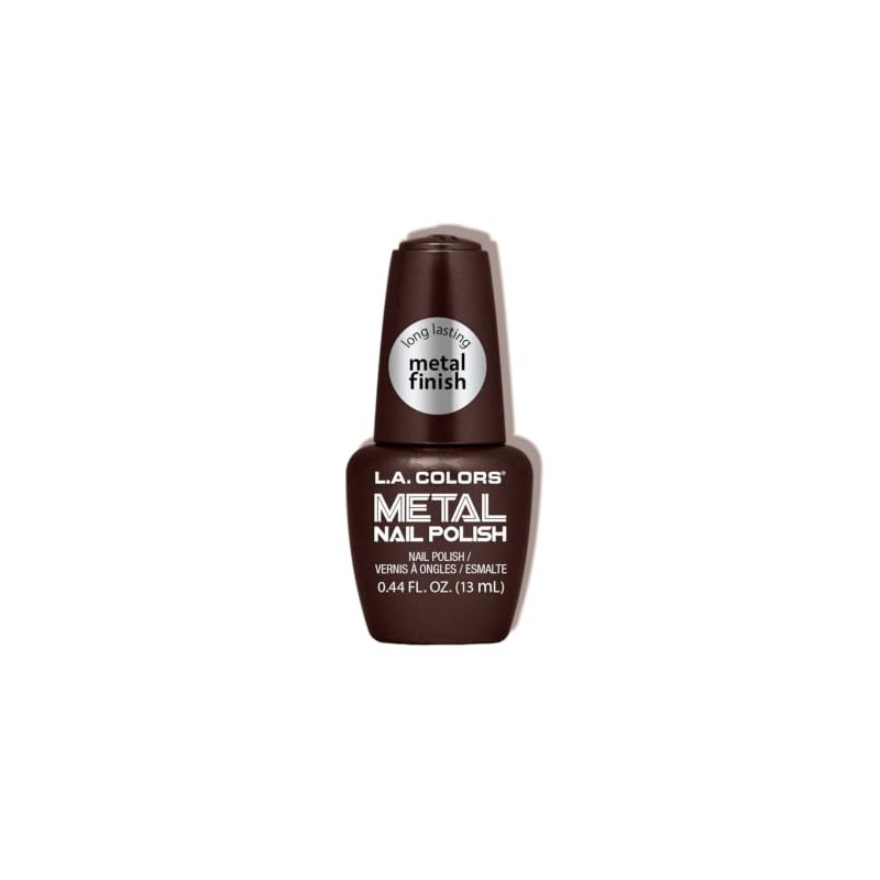 L.A. COLORS Metal Nail Polish, Molten (Coated Bottle) CNL157
