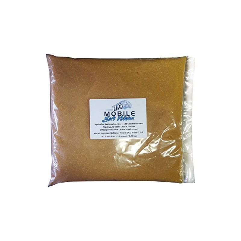 Mobile-Soft-Water Softener Resin(Cation) Ion-Exchange 0.1 Cubic Foot - 5.1 pounds