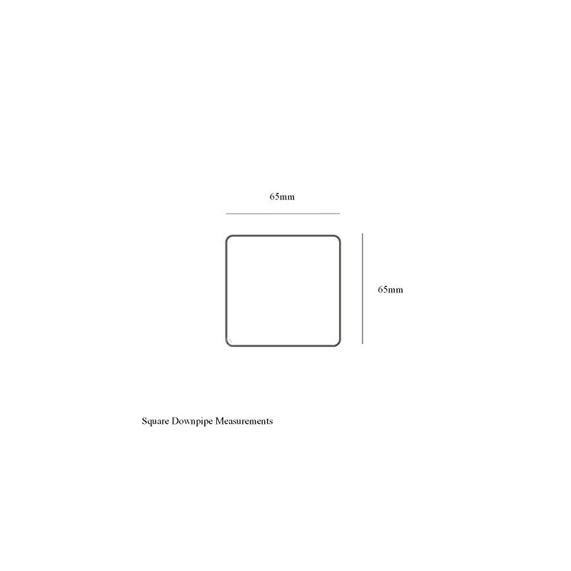 5 x White Square 65mm Flush Downpipe Brackets, Freeflow Low