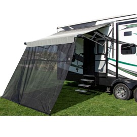 Carefree 701507ACD Black 15' x 7' Drop RV Awning EZ ZipBlocker