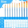 30 Pcs (3×10 Pack) Acrylic Paint Brushes Set, Fine Detailing