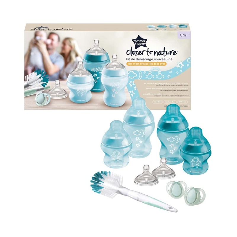 Tommee Tippee Closer to Nature Baby Bottle Starter Set, Naturally