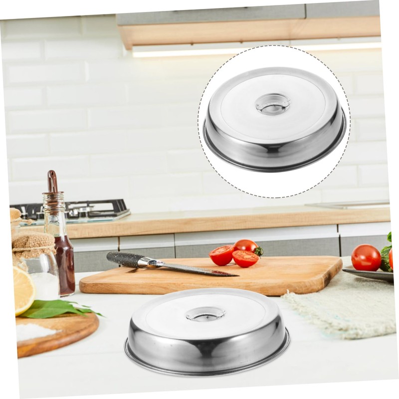 ULTECHNOVO 2Pcs Steak Cover Sturdy Food Protective Lid for Indoor