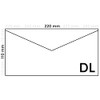 Netuno 25 Envelopes Bordeaux DIN Long 110 x 220 mm