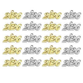 FRUTA 20pcs 2026 Charm Jewelry Making Kit for Handcraft Work Graduation Tassel DIY Beads, Gold and Silver