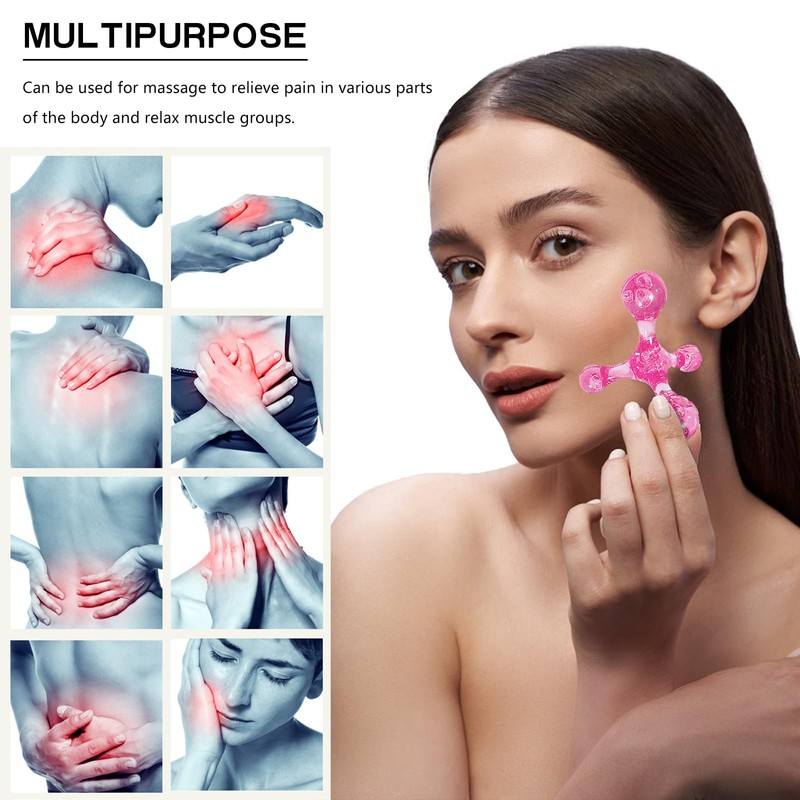 HESUSUSI 2 Stück 4 Punkt Triggerpunkt Massagegerät Body Massager Trigger