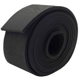 Neoprene Foam Strip Roll by Dualplex, 3" Wide x 10' Long x 1/8" Thick, Weather Seal High Density Stripping – Weather Strip Roll Insulation Foam Strips - 10 Feet Long