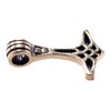 Kiss of Leather Dainty Thor's Hammer Pendant Bronze No. 59,