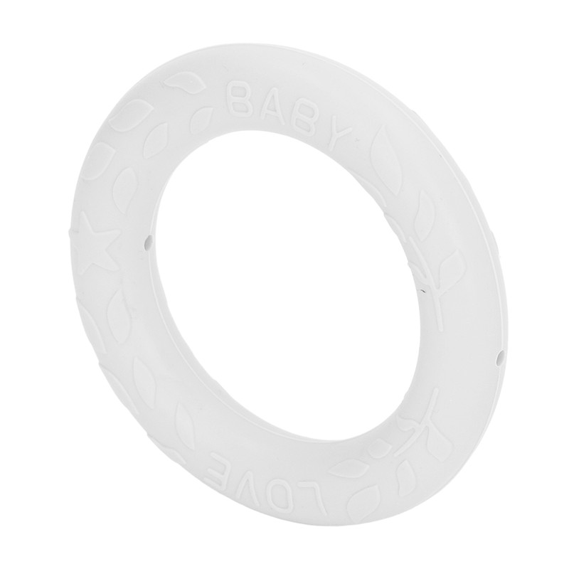 5pcs Baby Soft Silicone Teething Ring Toy Infant Safe Elastic