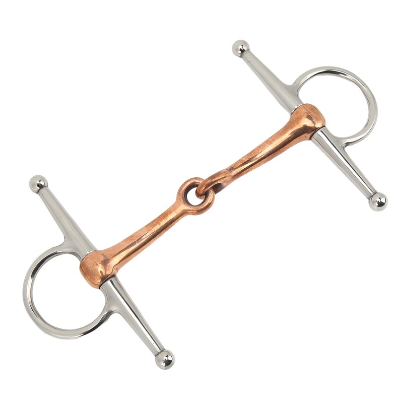 Horse Full Cheek Snaffle Stainless Steel Ring Snaffle Bit for