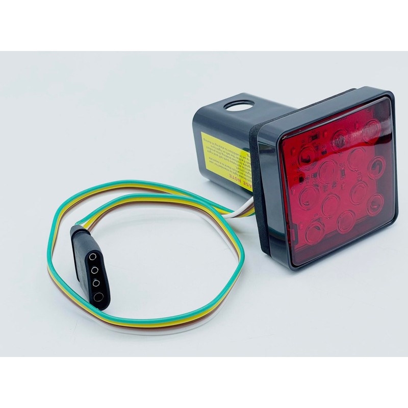 bubulu Hitch Member Cover with 12V LED Built-in Tail Light