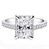 TIANYU GEMS 3.0ct Engagement Rings for Women, Sterling Silver GHI