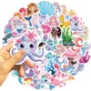 50Pcs Mermaid Sticker, Cute Marine Organism Stickers(Mermaid)