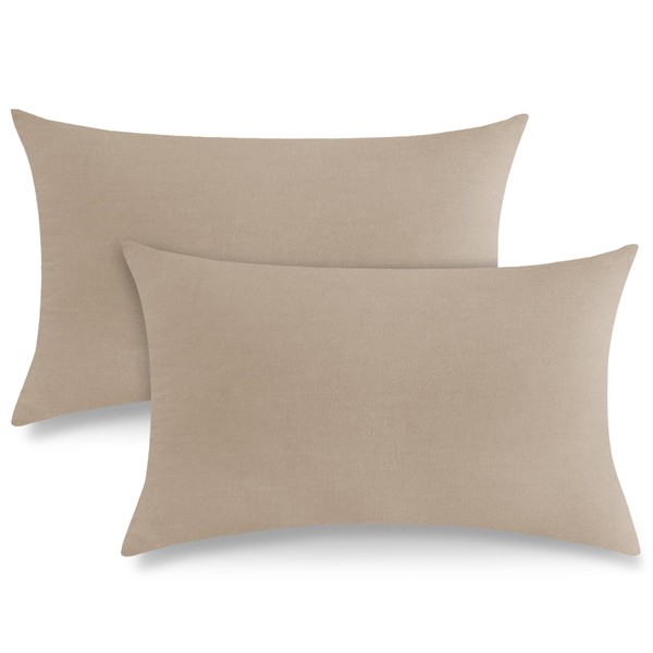 ATsense Double Muslin Cushion Cover, 40 x 80 cm, Cotton,