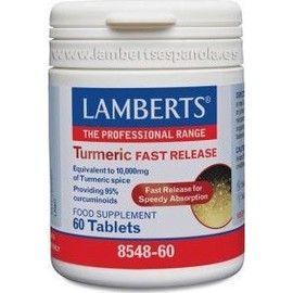 Lamberts Turmeric Fast Release Dietary Supplement with Turmeric, 60 Tabs