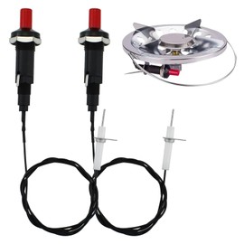 2 Set Propane Push Button Piezo Igniter,Firework Igniter,Grill Igniter Replacement,Bbq Igniter,With 20" Long Wire And Ceramic Electrode Igniter For Gas Fireplace Firepit Oven Heater Kitchen Igniter