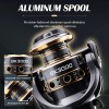 Rooblinos BK Aluminum Alloy Spinning Reel Left Hand Wood Texture
