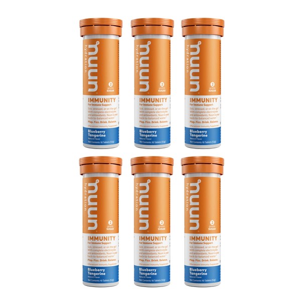 Nuun Immunity: Blueberry Tangerine Enhanced Hydration Tablets(2-Pack of 10 Tabs)