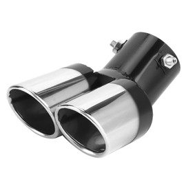 63mm / 2.5in Stainless Steel Car Dual Exhaust Tip Tail Pipe Car Accessory