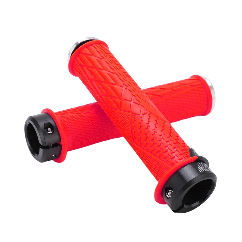 2pcs/set Bike Handlebar Grip Anti Slip Texture Durable Bicycle Handlebar