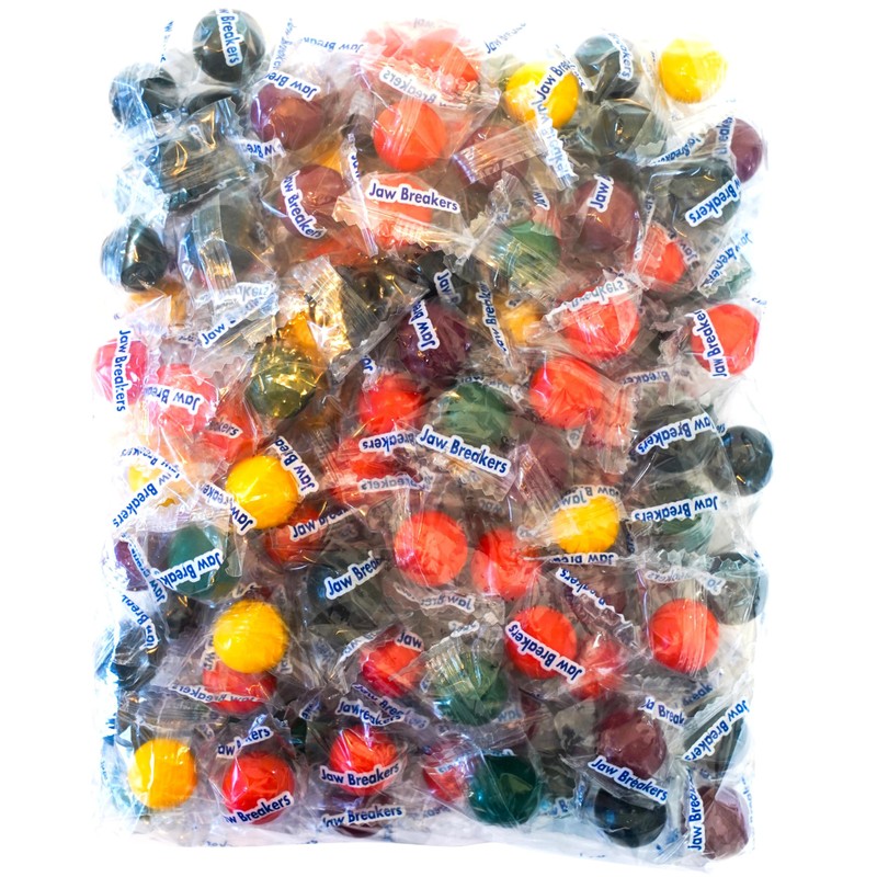 Jawbreakers Hard Candy - 100 Assorted Sweet Fruit Flavored Individually