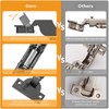 Chibery 10 PCS Inset Soft Close Hinges, Clip ON Plate,