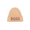 BOSS Big Logo Knit Hat, Iconic Camel, One Size