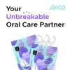 PIICO Piico Lavender Floss Picks with Xylitol, 100 Counts, Unbreakable, Shred-Resistant Flossers for Adult, Resealable Pack, Long-Lasting Unique Flavored Dental Floss Picks, Doubles as Portable Dental Picks